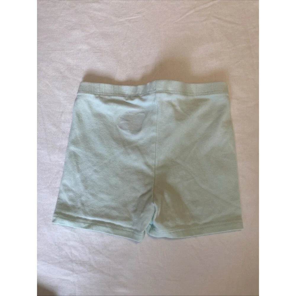 4T Cat & Jack girl clothes - one piece shorts | solid mint theme